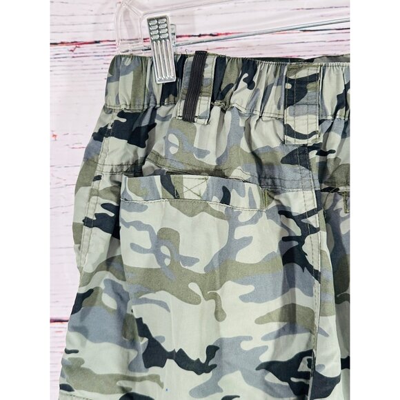 Camo Camouflage Cargo Shorts Mens M Canyon Creek Nylon - Picture 10 of 10
